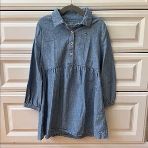 Vineyard Vines chambray long sleeve dress
